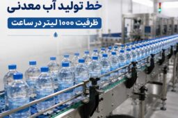 خط تولید آب معدنی و آب آشامیدنی ۱۰۰۰ لیتر در ساعت